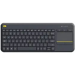 Logitech K400 Plus Tv Tastatur RF Wireless QWERTY US International Schwarz