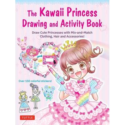 The Kawaii Princess Drawing and Activity Book, Taschenbuch von Poplar Publishing, Pan macmillan Ltd., 978-0-8048-5751-2