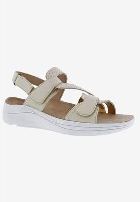 Women's Serenity Sandal by Drew in Cream Combo (Size 7 M)