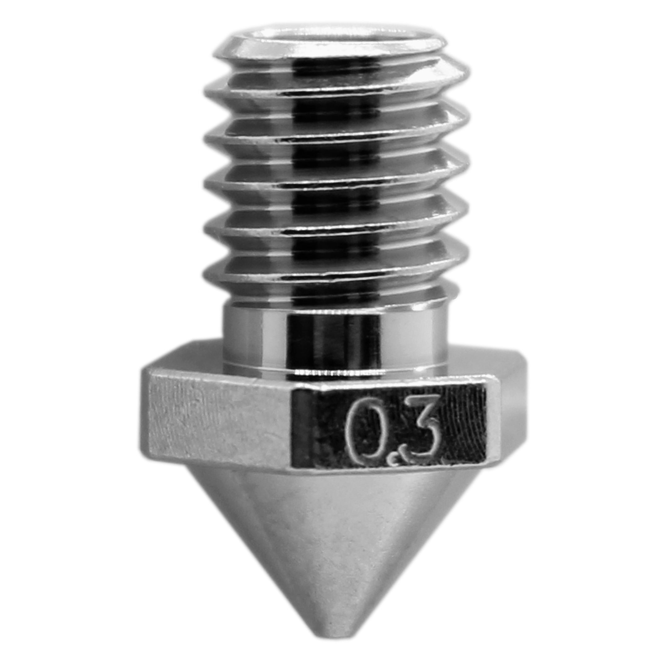 Microswiss Micro Swiss Brass Plated Wear Resistant Nozzle for Flashforge Creator Pro 3 M2610-06