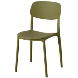 Boltze Stuhl Primus | Robuster Kunststoff-Stuhl Skandi-Stil, 42 x 40 x 79 cm, Grün