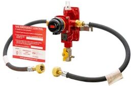 ITO Automatic Changeover 10kg/hr Gas Regulator Kit with OPSO - Irish