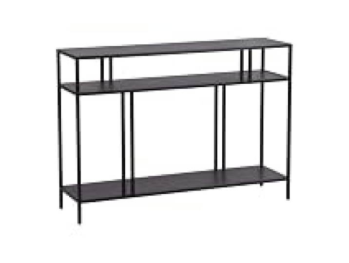 Helloshop26 Table Console métal 78 x 110 x 30 cm Noir 03_0008582