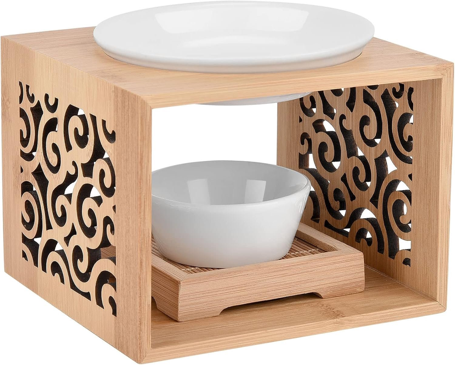 Homevero Aroma lamp oliebrander van bamboe - 70 cm