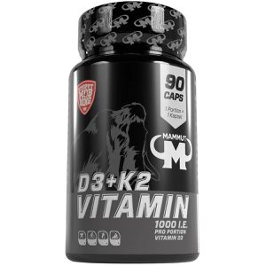 Mammut Vitamin-D 90 Kapseln, Vitamin D3 + K2, je Kapsel 1000 I.E.