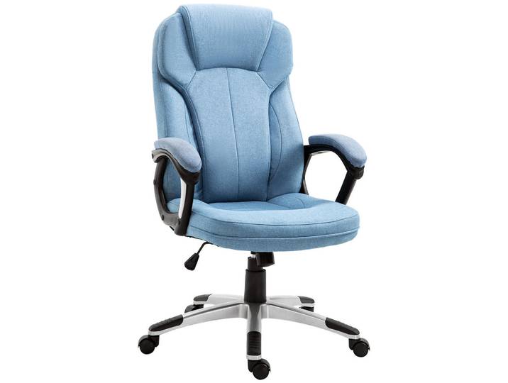 Jamb Bürostuhl Mölndal Lund Hellblau Schaumstoff 120 cm, Blau, Kunststoff, Textil, 75x66x120 cm, Büromöbel, Bürostühle, Drehstuhl