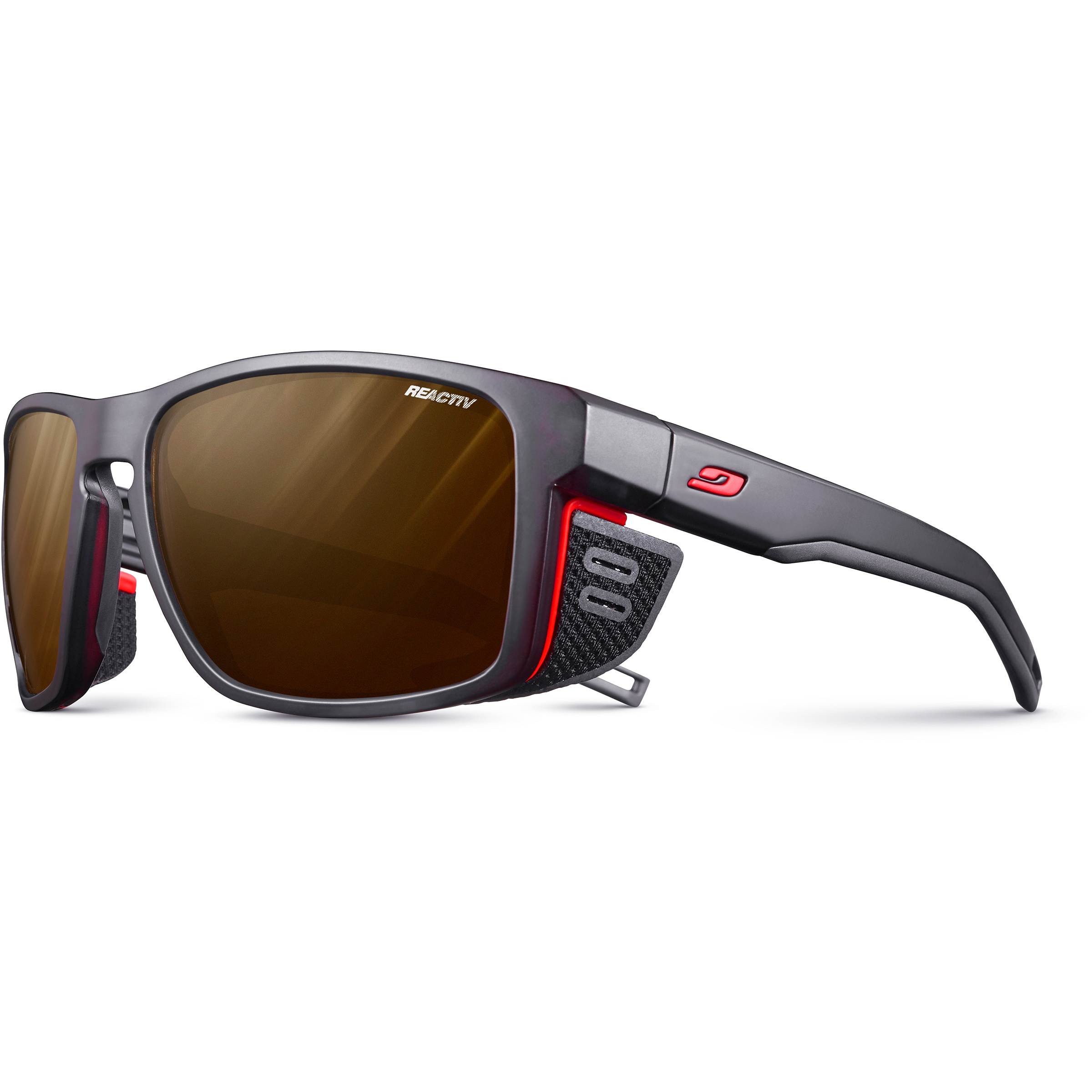 Julbo Shield Reactiv 2-4 Polarized Sportbrille Sportbrillen & Sportsonnenbrillen schwarz Trekking