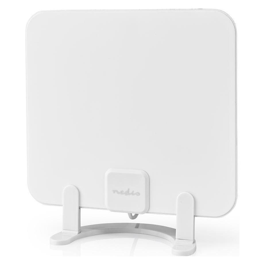 Nedis Innenantenne Aktiv FM/UHF/VHF Empfangsbereich: 0-25 km LTE700 Verstärkung dBi (bei Antennenkab (Flachantenne, Zimmerantenne, 30 dB) (ANIR2502BK700)