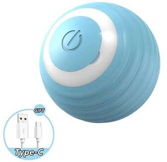 Uplifted Finds Speedy Tail 2.0 Smart Touch Activated Rolling Toy Ball style 3 Blue