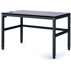 Antistatische ESD-Werkbank, 1200x800x745-985 mm, verstellbarer Fuß