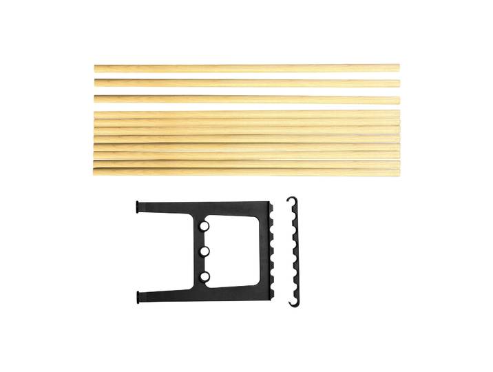 Essem Design Nostalgi Erweiterung für Bank 100 cm Birke-Schwarz