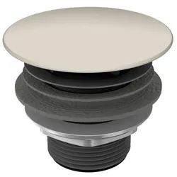 Kaldewei Permanentablaufventil 3094 905800000668 warm grey10, runder, emaillierter Deckel