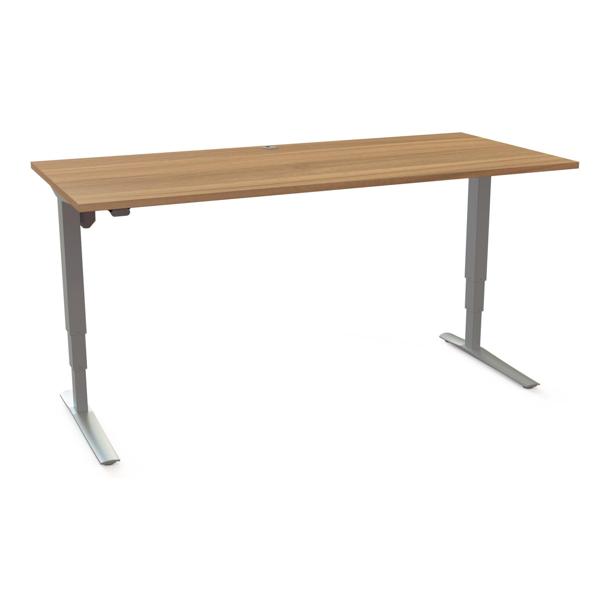 STIER Elektrisch höhenverstellbarer Schreibtisch 501-43 180 x 80cm Nussbaum (907773)