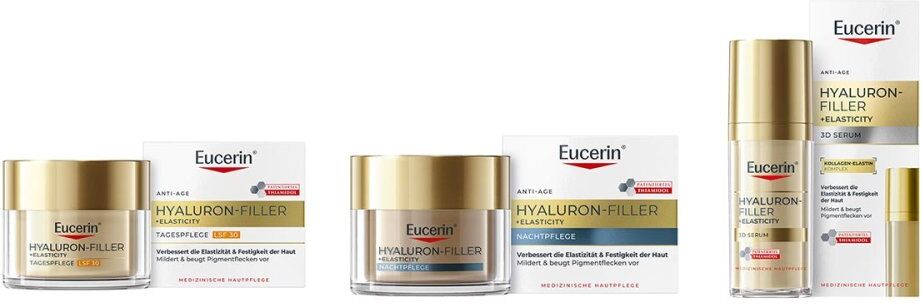 Eucerin Hyaluron-filler+elasticity Tages- & Nachtpflege & Serum 1Set