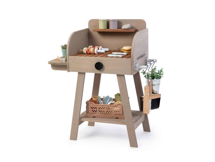 Muddy Buddy Kindergrill, Grau, Holz, Zypresse, massiv, 37x79x68 cm, EN 71, Freizeit & Co, Gartenspielzeug, Sonstiges Gartenspielzeug