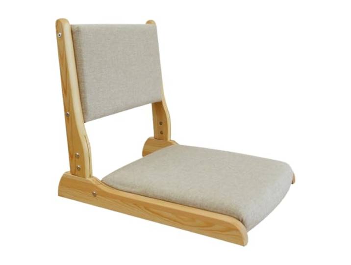Leichtrit Holz Faules Sofa,Meditations-Bodenstuhl Japanischer Faltbare,StuhlrüCkenstüTze,Geeignet FüR Wohnzimmer,Balkone Und Studentenwohnheime