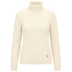 Rollkragen-Pullover Fadenmeister Berlin weiss, 46