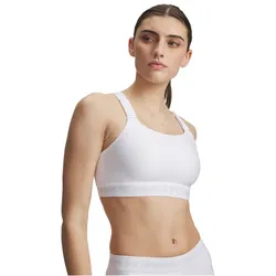 UNDER ARMOUR HeatGear Crossback High-Support Sport-BH Damen 100 - white/halo gray XL