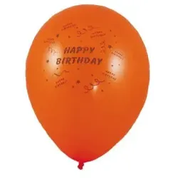 Luftballon "HAPPY BIRTHDAY" bunt gemischt Ø25cm `M`