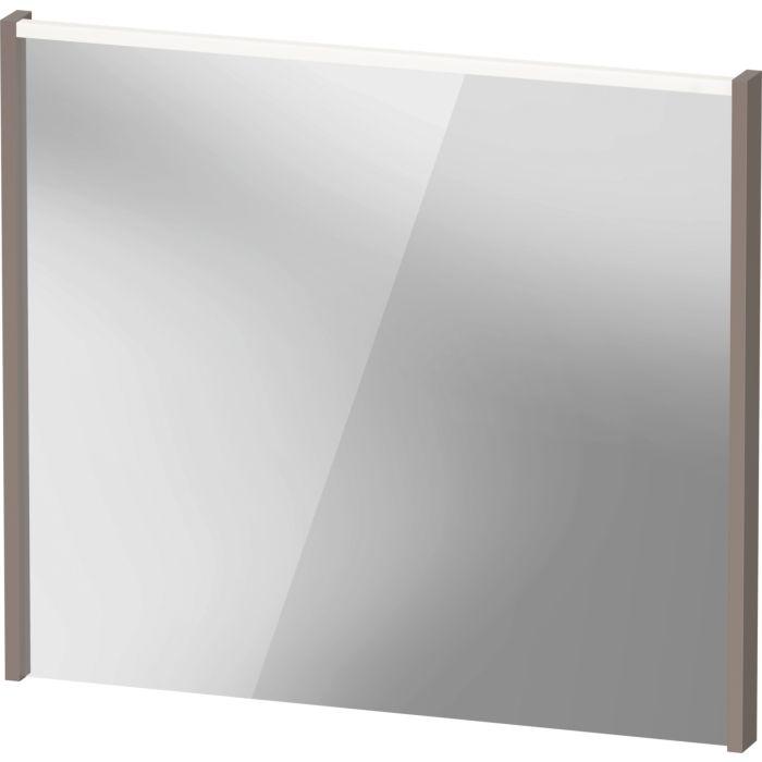 Duravit D-Code Spiegel DC7077043430000 800x700x48, Basalt Matt, mit LED Beleuchtung
