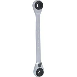 KS Tools 4 in 1 GEARplus umschaltbar Doppel-Ratschenringschlüssel - 503.4541