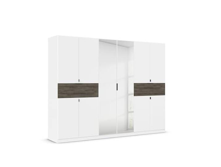 Rauch Möbel TICAO, Kleiderschrank, Farbe Weiß/Atlantic Oak, Breite 271 cm