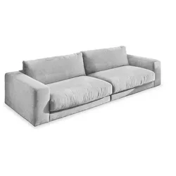 DAHEIM Bigsofa Dundee Cord Grau Grey 290 cm