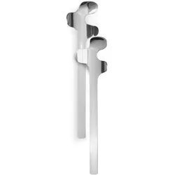Born in Sweden LEAF Salatbesteck – skandinavisches Design, Edelstahl, Blattform, Servierbesteck, Gold, Schwarz, Silber
