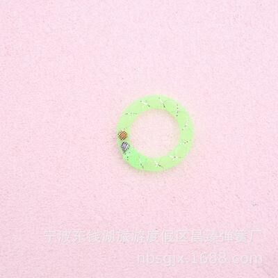 Inspired Finds BounceBell Donut Spring Cat Toy With Bell For Interactive Self Play green