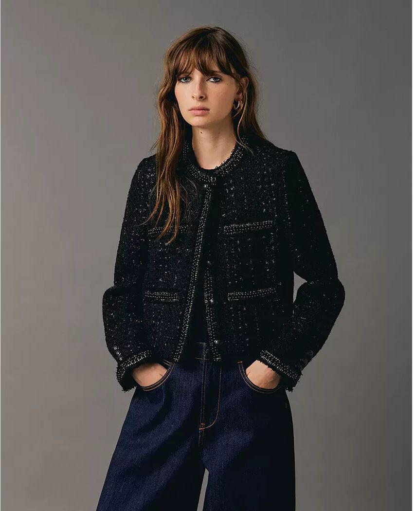 Sfera - Cardigan, für Damen, Black, Größe M