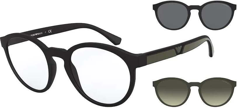 Occhiali da Vista Emporio Armani EA 4152 (50421W) + Clip on