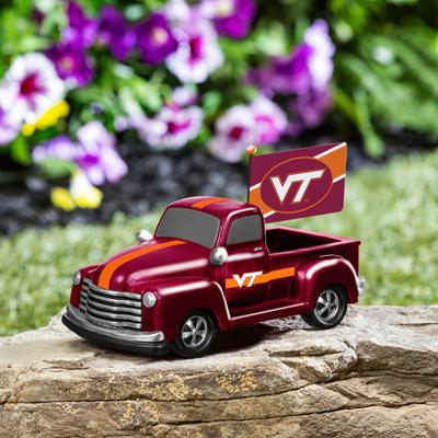 Evergreen NCAA Rally Truck Garden Statue with Team Flag