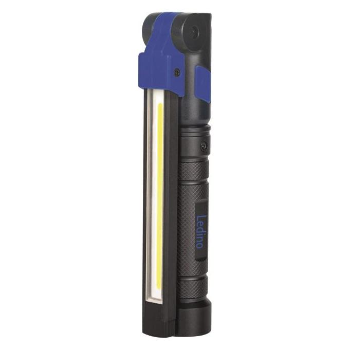 Ledino Akku-Handleuchte Lehen 2,6Ah IP54 7W 3 Lichtquellen, klappbar, USB-Lade. (800 lm) (11140076001022)