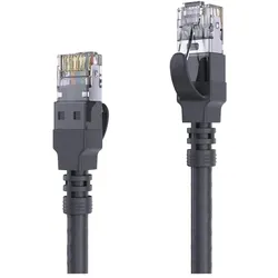 Purelink Patchkabel Cat 6A, S/FTP, 60 m, Schwarz (S/FTP, CAT6a, 60 m), Netzwerkkabel