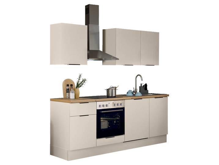 Yourkitchen Küchenblock 220 MULTAN, Kaschmir, Holznachbildung