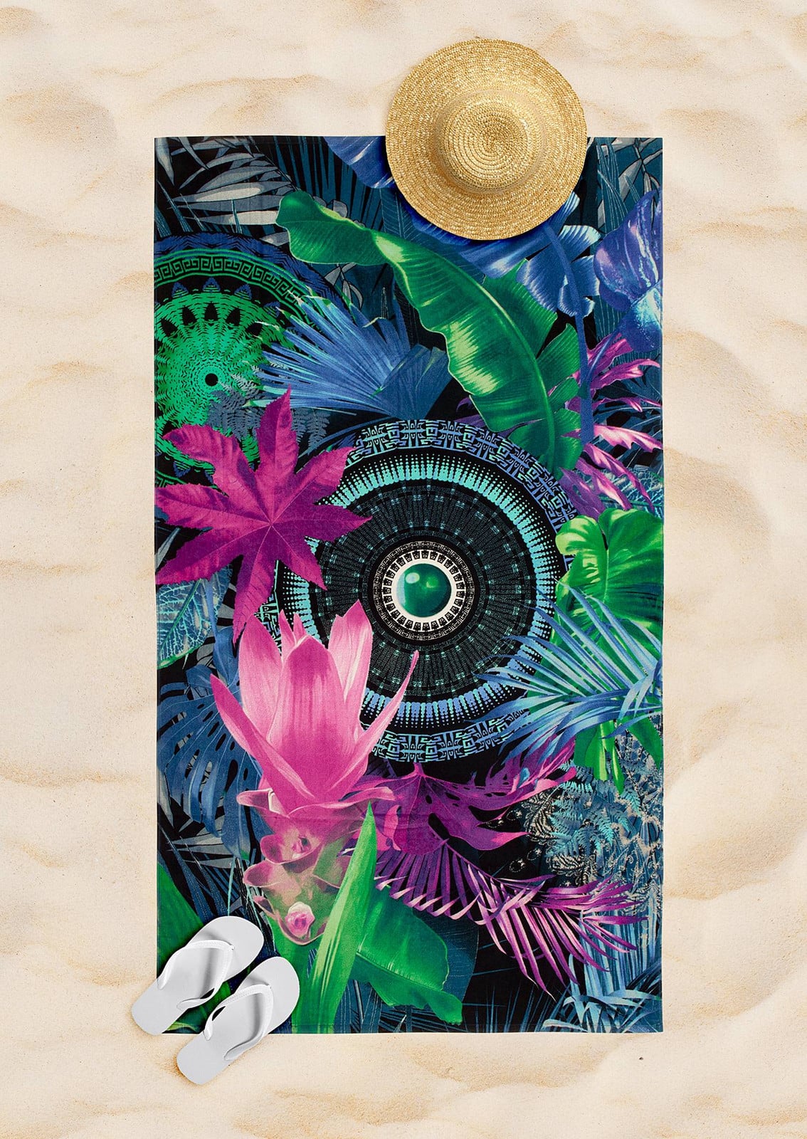 HIP Strandlaken Zehra Multicolour 100 x 180 cm 100% Katoen
