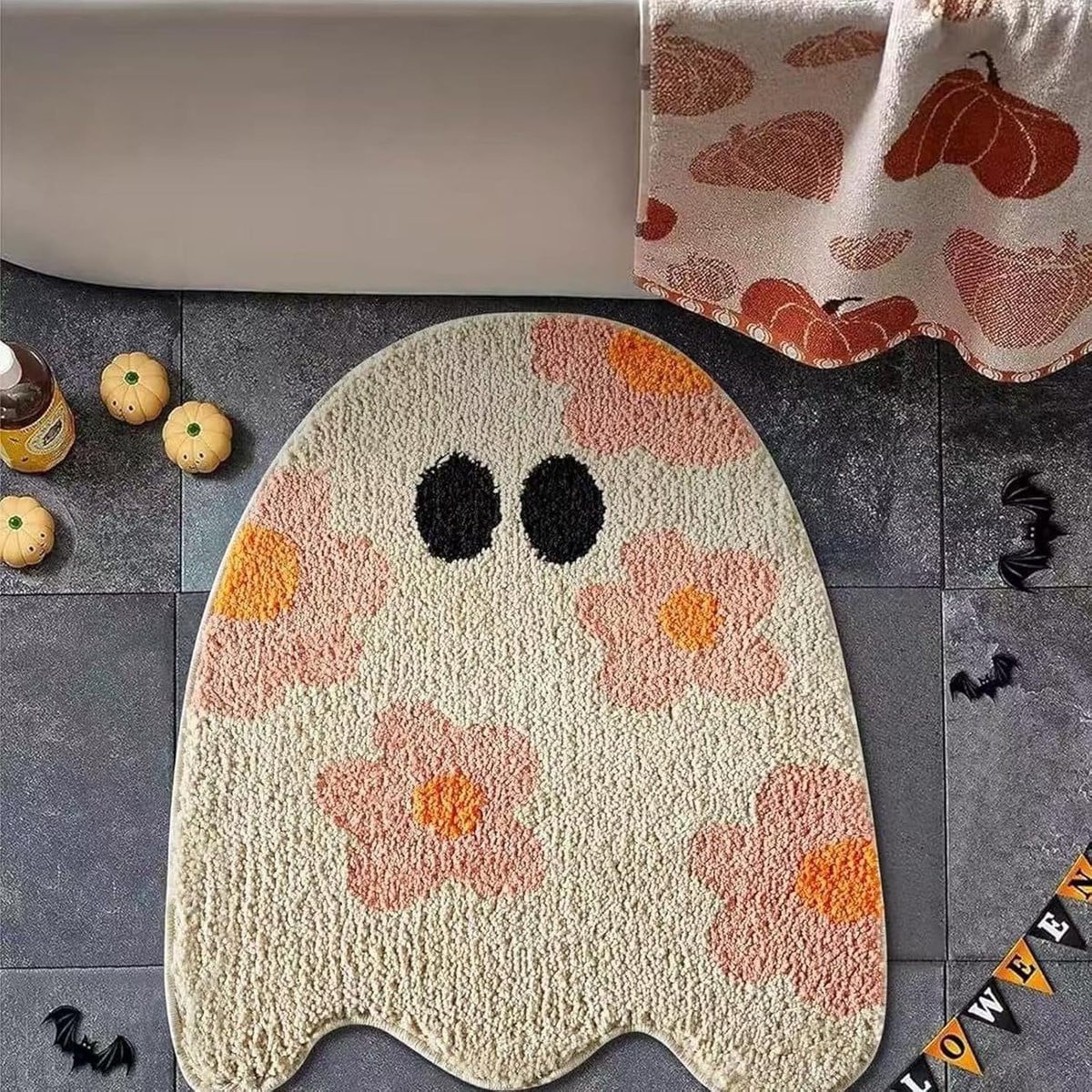 Ghost Entree Tapijt Halloween Antislip Deurmat voor Entree, Badkamer of Keuken