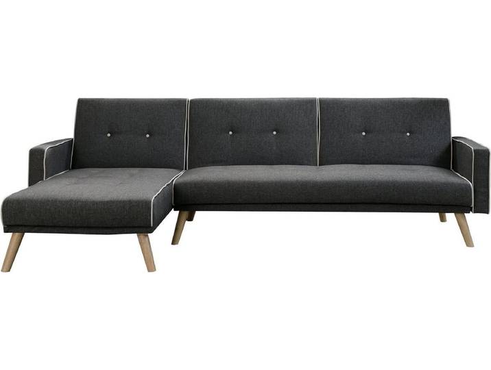 Ecksofa reversibel mit Schlaffunktion \ Jules\ - 3-Sitzer - Grau