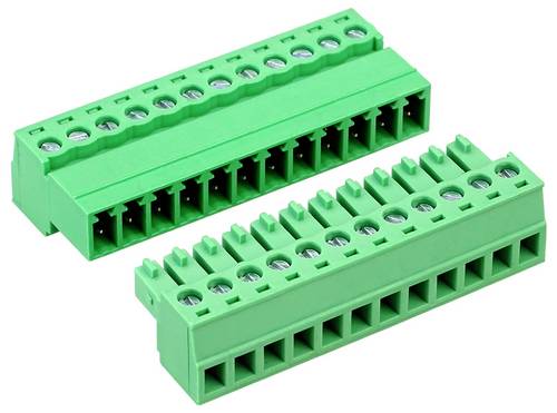 Donau Elektronik HNS381-12 Steckverbinder Polzahl 12 PA66, Messing, Stahl 8A 300V Geeigneter Leiterquerschnitt: 0,08mm² - 1,5mm²
