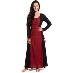 Metamorph Wikinger Schnürkleid schwarz-rot (XL)