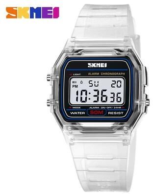 Uplift Essentials Retro Square Digital Sports Watch white