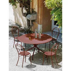 Mimmo Gartentisch rund Landhausstil Orange AR Ø60