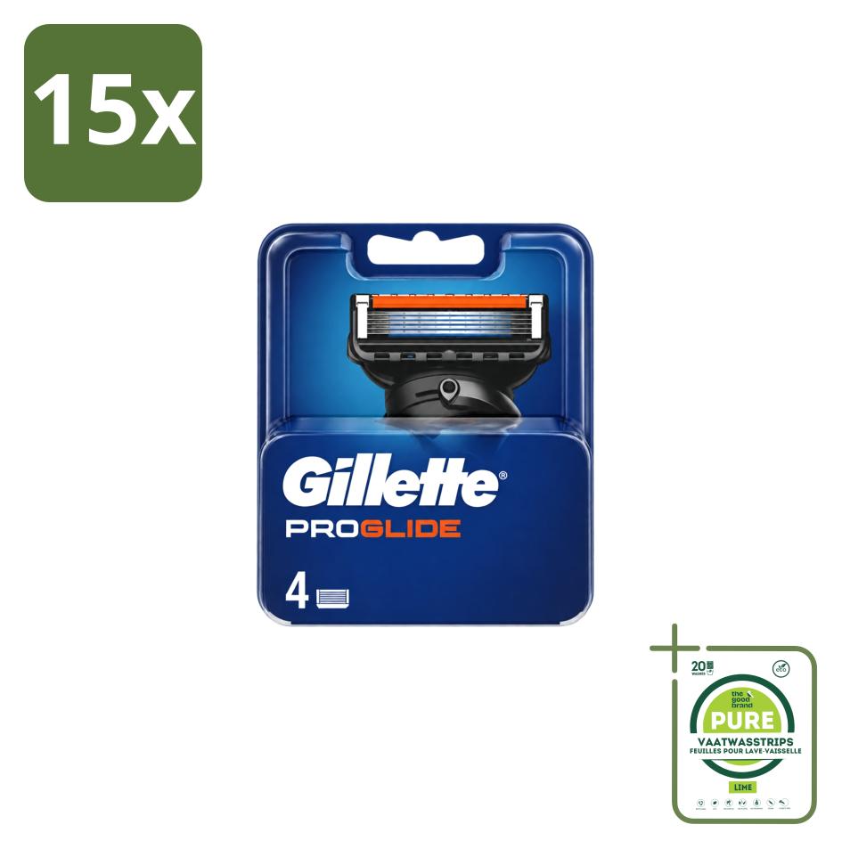 15 x Gillette Fusion5 ProGlide Ersatzklingen - Großpackung - 15 Stücke