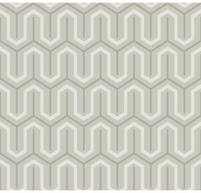 Seabrook Designs Parket Geometric Honeycomb Unpasted Wallpaper