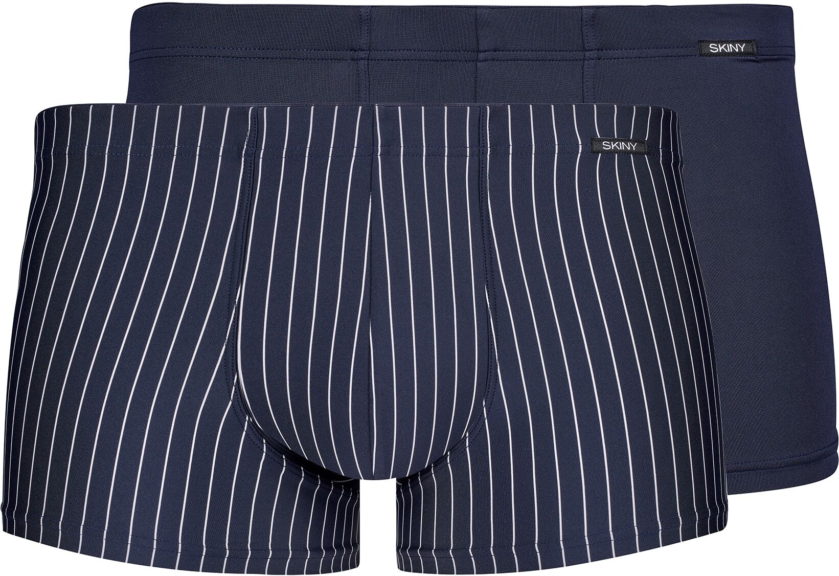 Slip SKINY "Micro Multipack", Herren, Gr. M, Microfaser, blau (crownblaustripe selection), Microfaser, Obermaterial: 78% Polyamid, 14% Elasthan, 8% sonstige Fasern. Obermaterial 2: 91% Polyamid, 9% Elasthan, gestreift, unifarben, normal, Unterhosen Slip, 