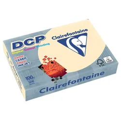 Clairefontaine DCP Kopierpapier, DIN A4, 100g/qm, für Vollfarbdrucke, satiniert, elfenbein