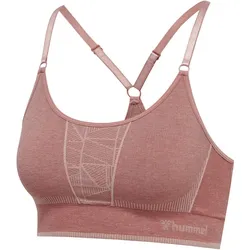 hummel hmlMT ENERGY Seamless Sport-Top Damen withered rose/rose tan melange M