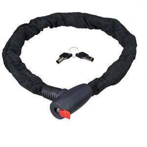 Relaxdays Fahrradschloss Secure 10024129, Kettenschloss, Länge 100cm