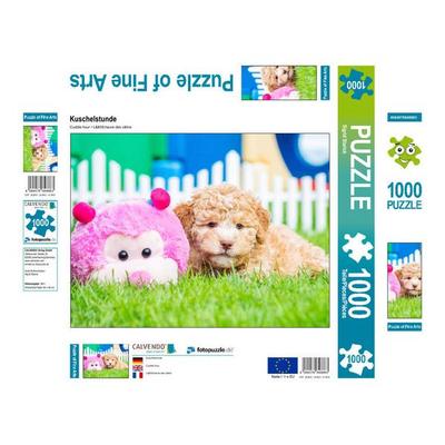 CALVENDO Puzzle Kuschelstunde | 1000 Teile Lege-Größe 64x48cm Foto-Puzzle für glückliche Stunden