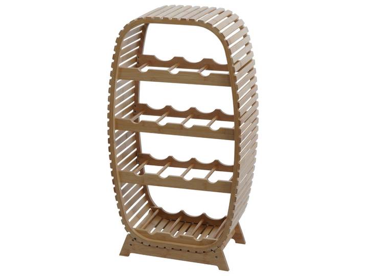 Jamb Weinregal Braun, Holz, 46x85x25 cm, Wohnzimmer, Regal, Weinregal